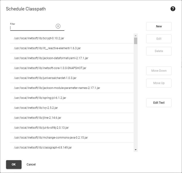 Scheduler Classpath 2