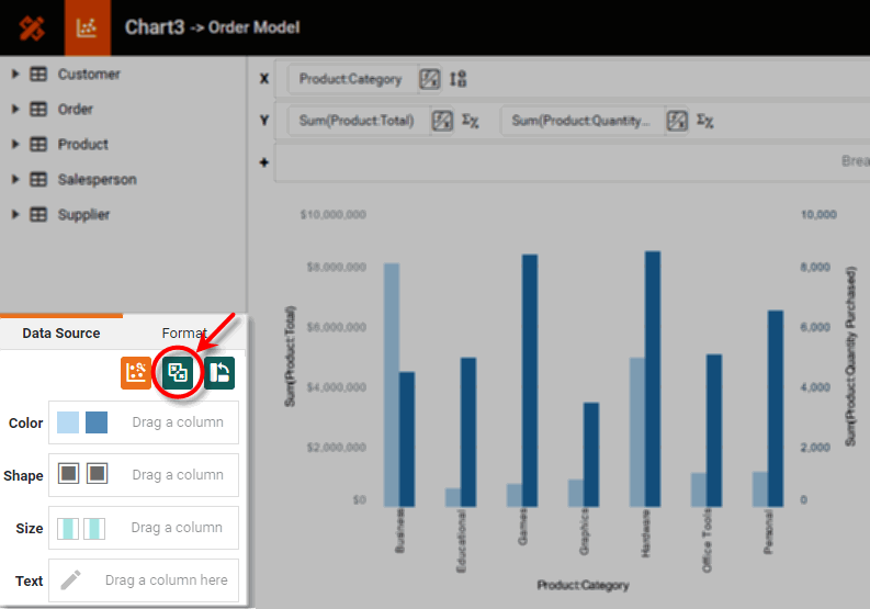 Chart Switch to Separate