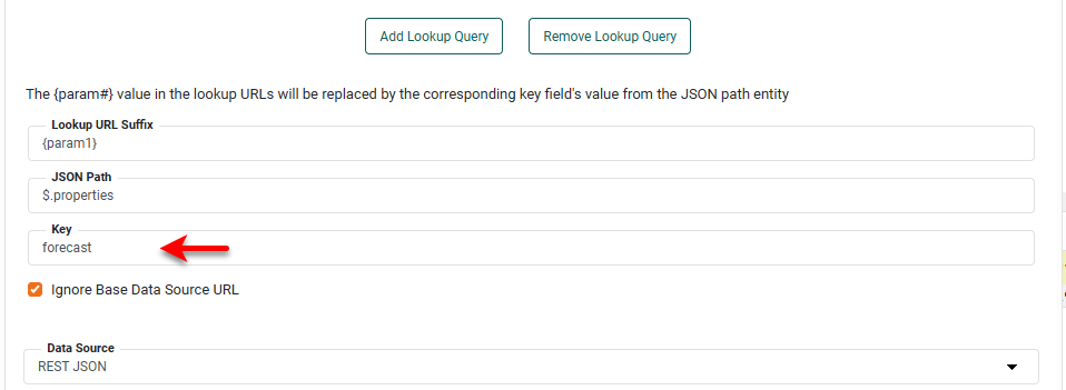 JSON LookupQuery