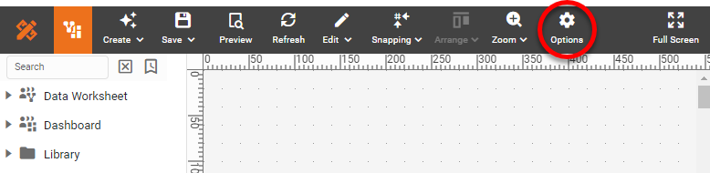 VSOptions Button Toolbar