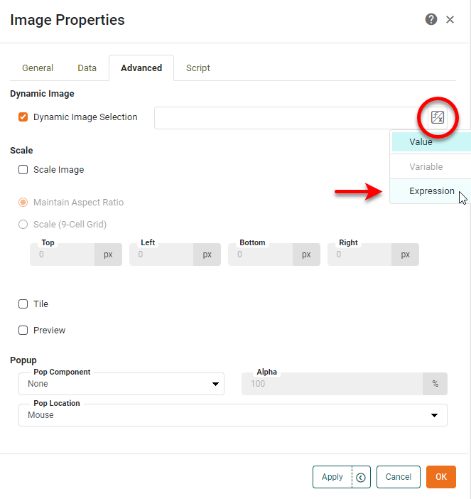 Advanced dynamic image