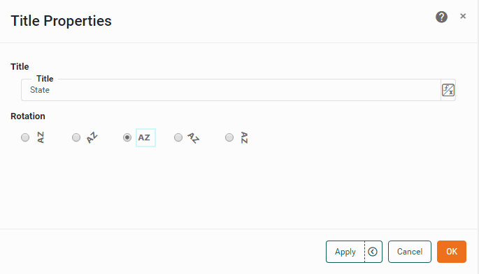 Chart Title Format Dialog