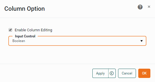 Column Boolean Editor