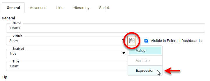 Expression Select Popup