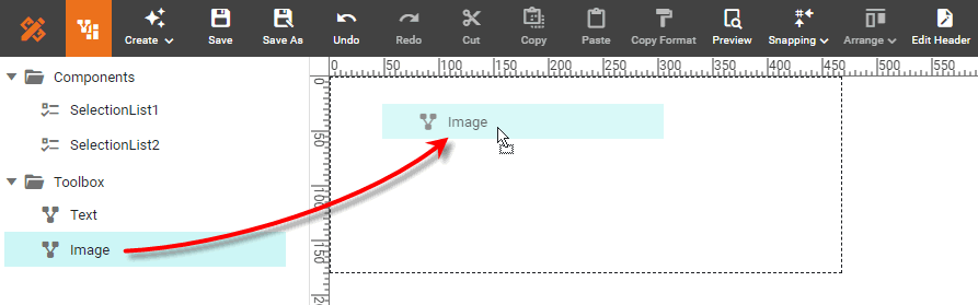 Viewsheet Layout HeaderImage