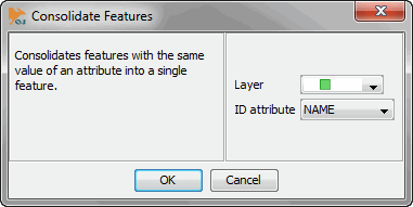Consolidate Features dialog box in OpenJUMP