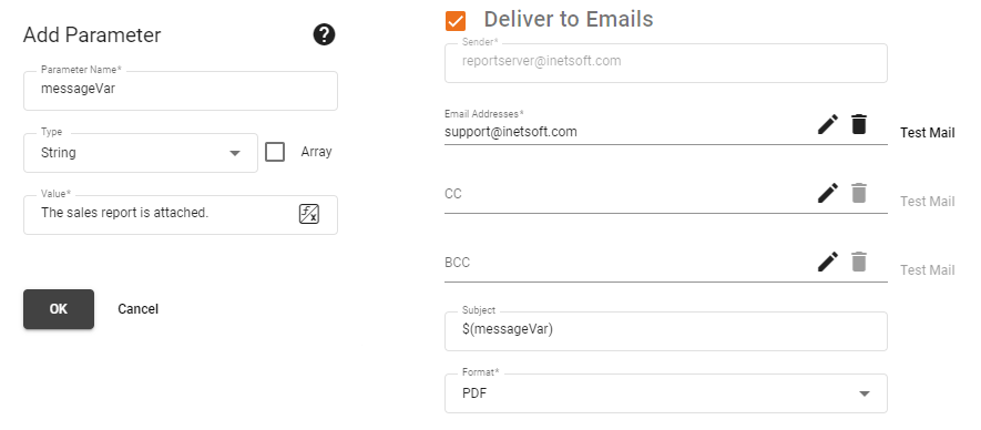 add parameter in embedded batch parameters dialog