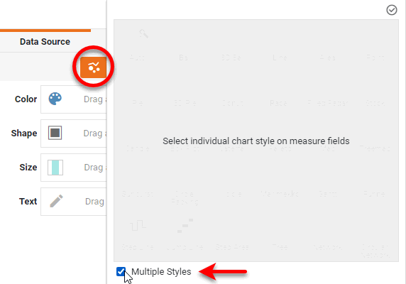 enable Multiple Styles option and press Apply