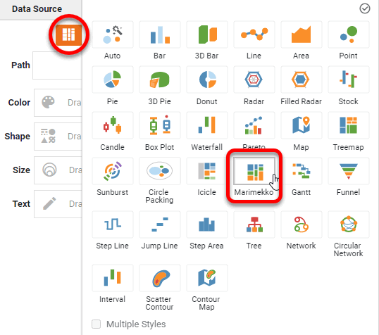 press Select Chart Style button