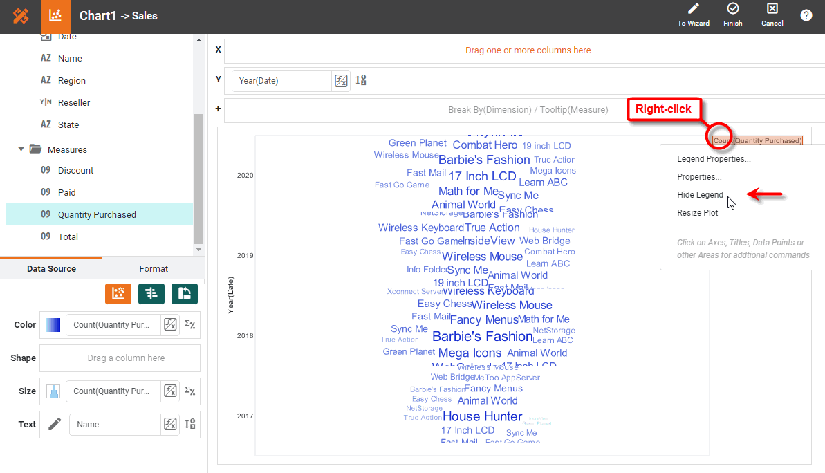 right-click legend to hide it
