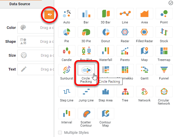 select Circle Packing chart style