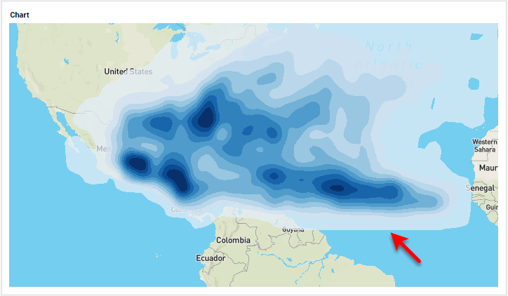 contour chart with edge transparency set via contourEdgeAlpha