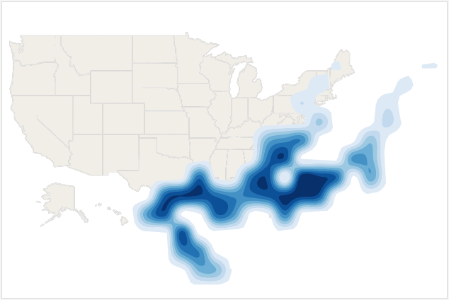 contour map chart example