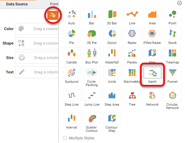 press Select Chart Style button