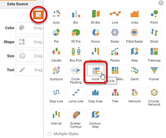 press Select Chart Style button