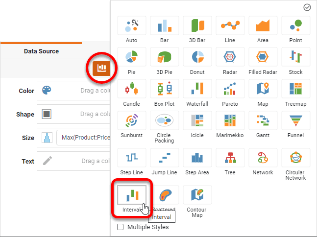 press Select Chart Style button
