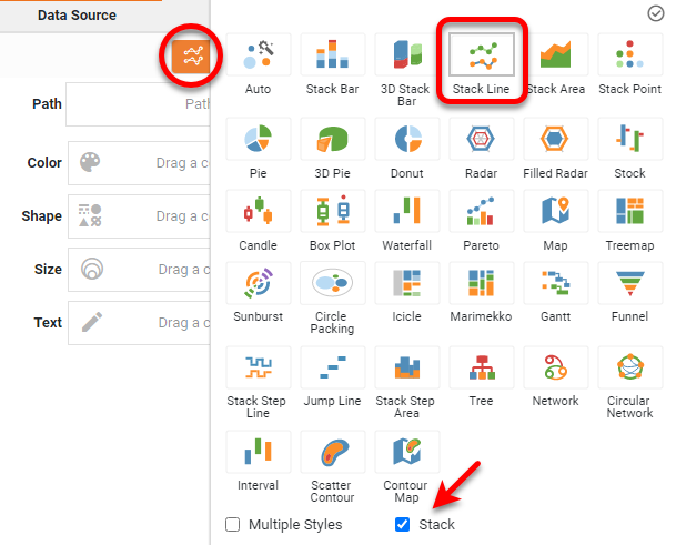 press Select Chart Style button