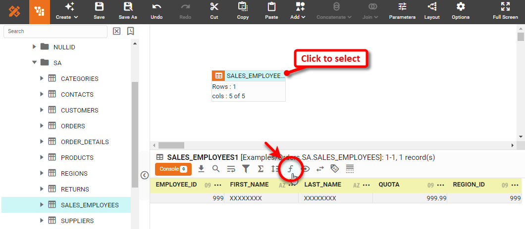 formula editor open after pressing create expression button