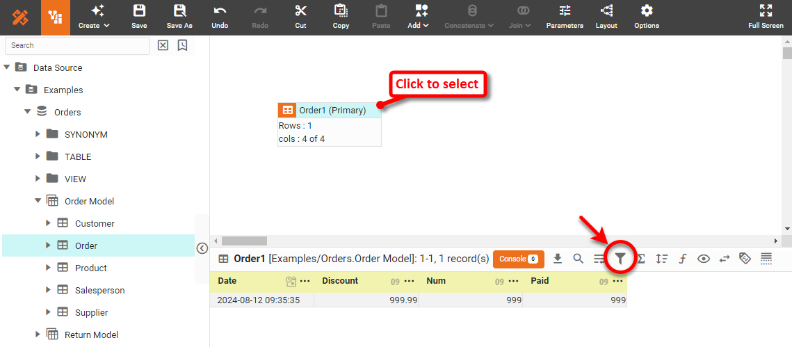 ”press Define Condition button in the bottom panel to open Condition panel”