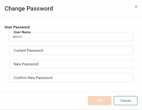 change password dialog