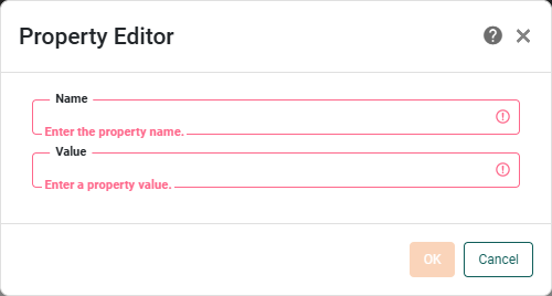 add property and press OK