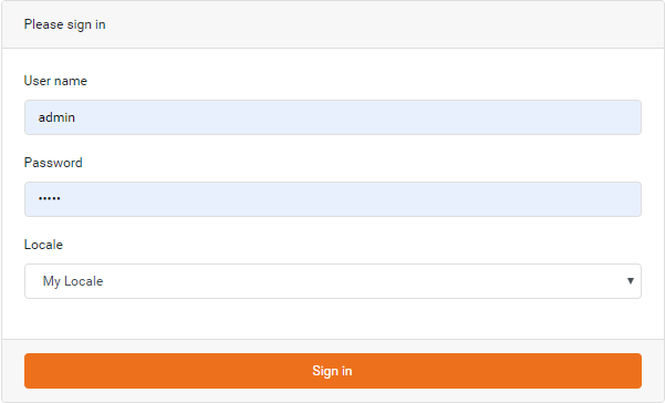 enter username and password to log in