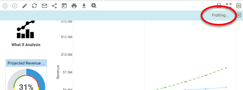 Profiling link appears below toolbar