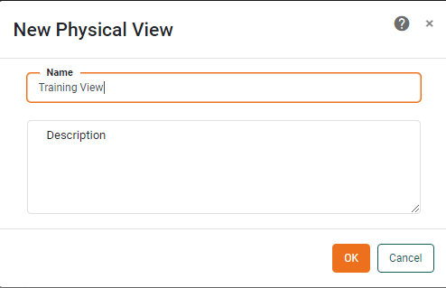 name physical view and press OK