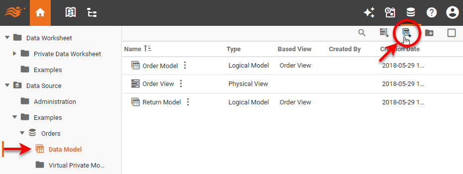 press New Logical Model button