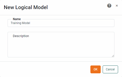 name logical model and press OK