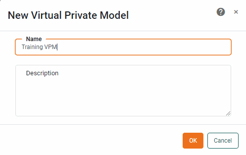 enter model name and press OK