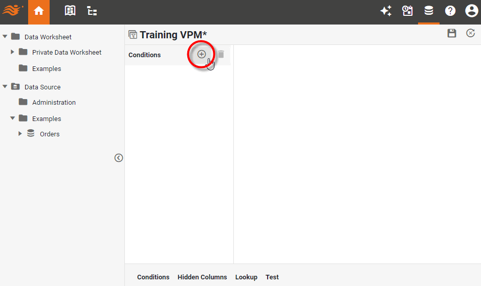 select Conditions tab and press Add Condition