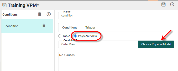 select Physical View option and press Choose Physical View