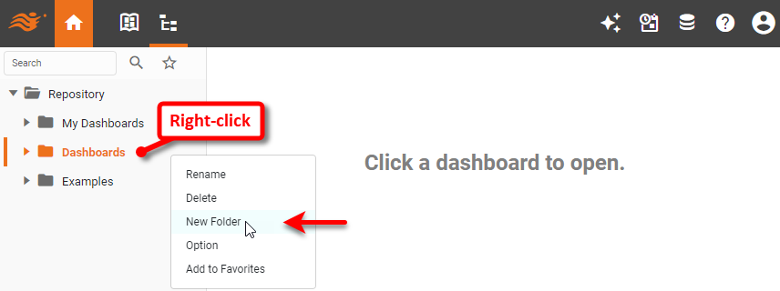 right-click folder and select New Folder