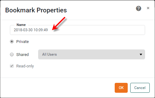 enter name for new bookmark