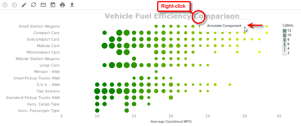 right-click component and select Annotate Component