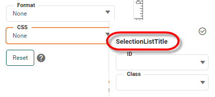 expand CSS menu showing component type