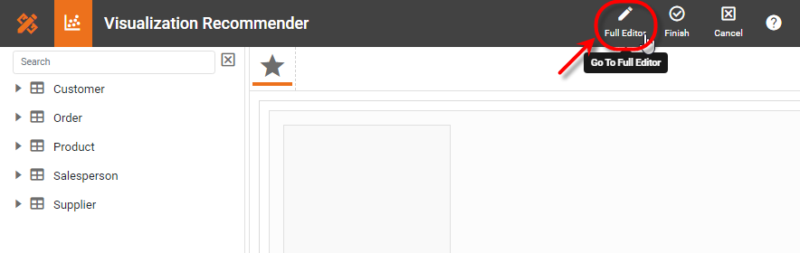 press Full Editor to open Chart Editor