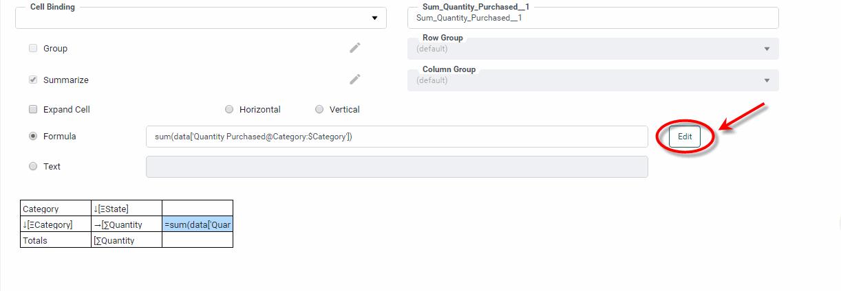 press Edit button to open script editor