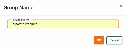 enter group name in group name dialog box