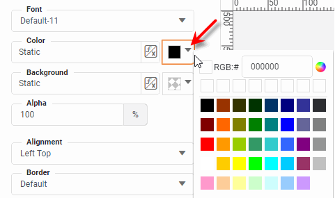 pick foreground color from color picker
