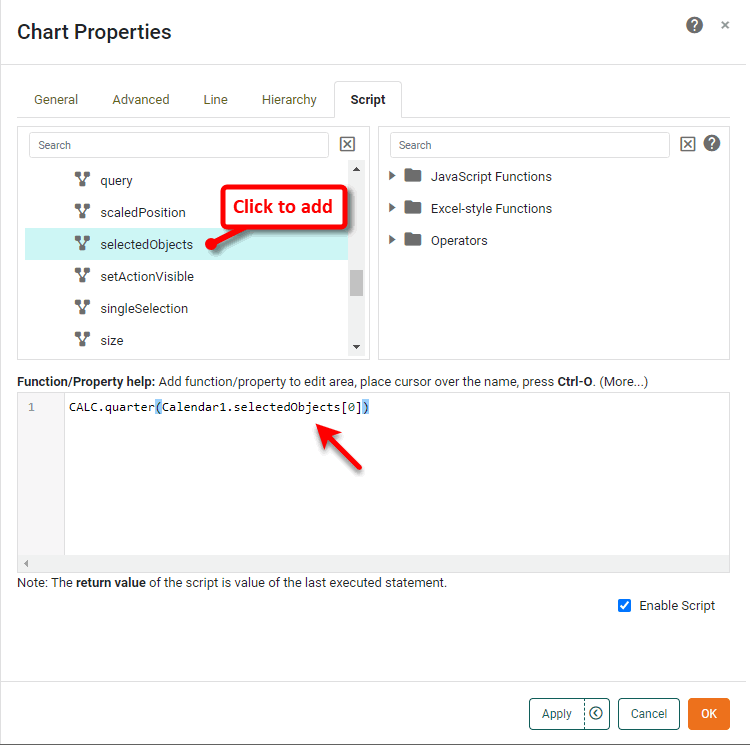 script accessing component data using table property syntax