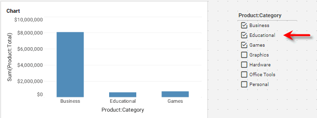 selection list with selectable items