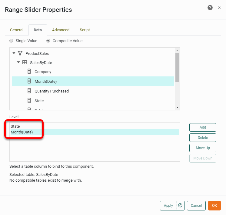 filter data using composite values from two fields