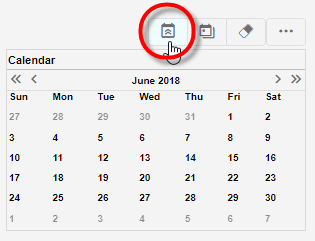 switch calendar to year view