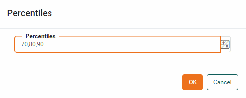 set percentiles computation options