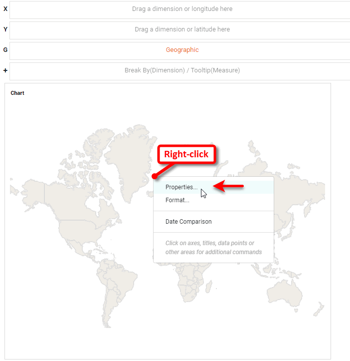 right-click chart and select Properties
