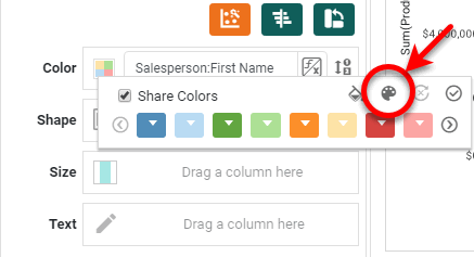 press select palette to open palette dialog