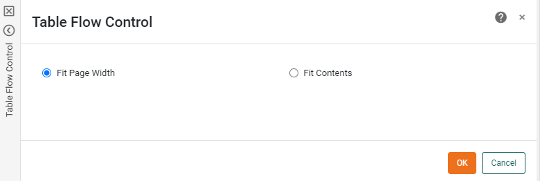 table with Fit Page Width or Fit Contents option applied