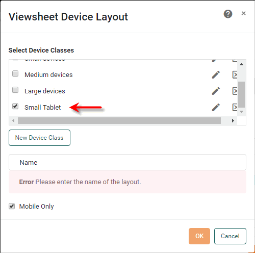 new custom device class added to device class list